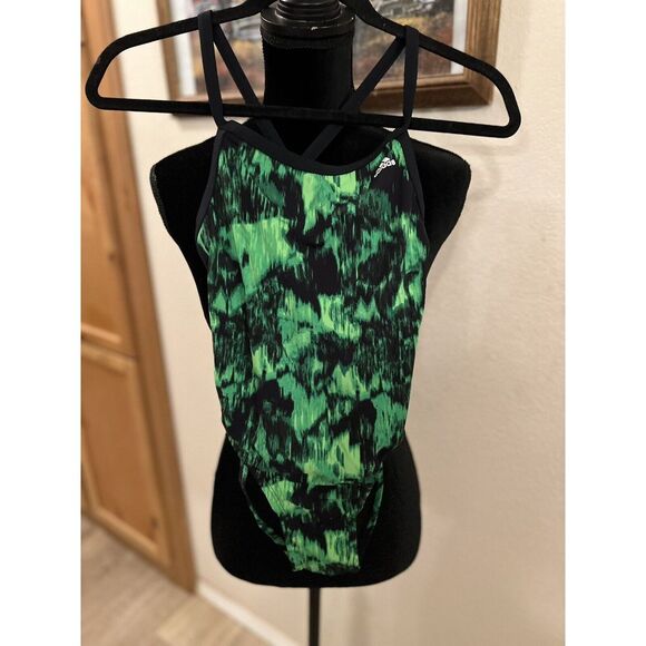 Adidas‎ Ladies 28 Swimsuit Green - Picture 1 of 4